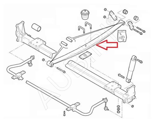 Blattfeder Fiat Ducato ab 2006 hinten