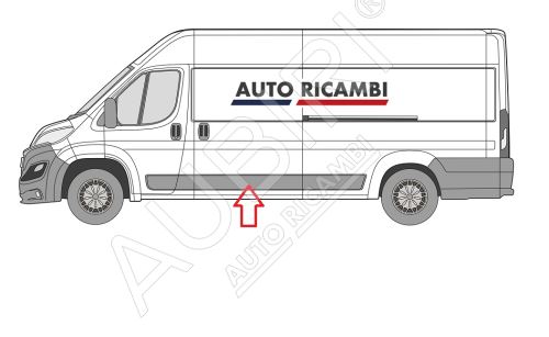 Rammschutzleiste Fiat Ducato ab 2014 links mitten drin