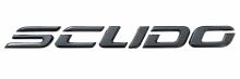 Die Aufschrift "SCUDO" Fiat Scudo ab 2022 hinten