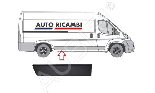 Rammschutzleiste Fiat Ducato ab 2006 rechts, vor dem Hinterrad, 80cm