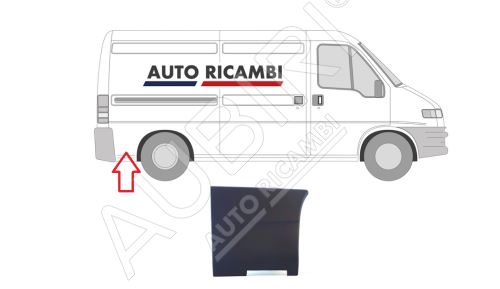 Rammschutzleiste Fiat Ducato 2002-2006 rechts, hinter dem Hinterrad