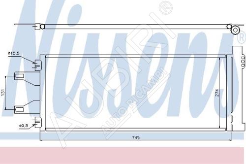 Klimakondensator Fiat Ducato ab 2006 2.0/2.2/2.3/3.0 (710x292x16)