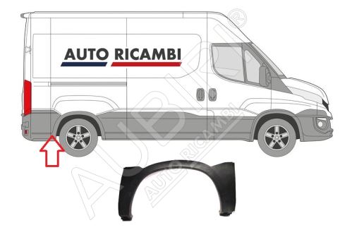 Rammschutzleiste Iveco Daily ab 2014 rechts, hinten Kotflügelleiste