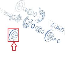 Bremsscheibe Renault Master IV ab 2024 hinten, 2er-Set, Doppelbereifung
