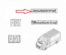Schriftzug, Emblem "Ducato" Fiat Ducato ab 2024