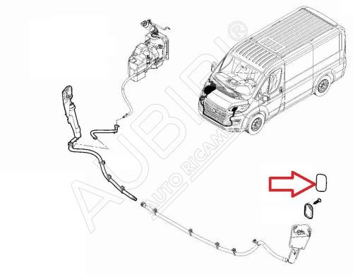 Stoßstangenverkleidung Fiat Ducato, Jumper, Boxer 2018-2021 links, Scheinwerferreinigungsanlage