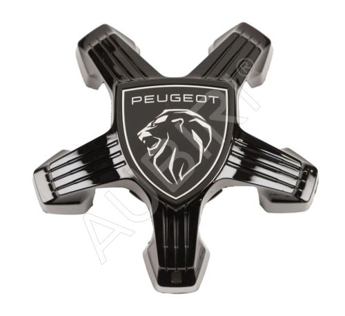 Radnabendeckel für Alufelge Peugeot Mitte, Schwarz