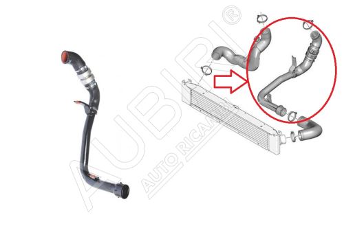 Ladeluftschlauch Citroën Jumper 2011-2016 2.2 vom Turbolader bis zur Drosselkl., Komplett