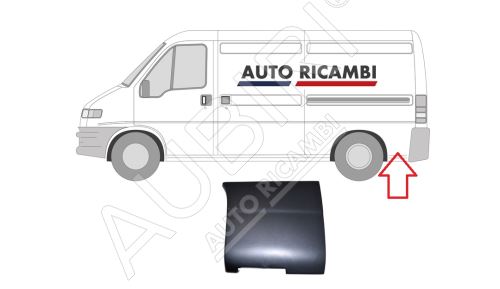 Rammschutzleiste Fiat Ducato 2002-2006 links, hinter dem Hinterrad 37,5x34 cm