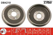 Bremstrommel Fiat Doblo 2000-09 hinten