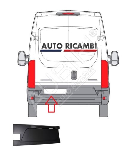 Rammschutzleiste Iveco Daily ab 2014 Hecktür, links