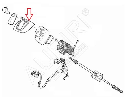 Schalthebelkulisseabdeckung Fiat Ducato ab 2021 Automatikgetriebe