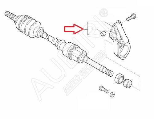 Halter für Antriebswellenlager Fiat Ducato 2011-2016 2.3 JTD Euro5