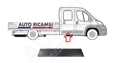 Rammschutzleiste Fiat Ducato ab 2014 rechts Hecktür, Doppelkabine