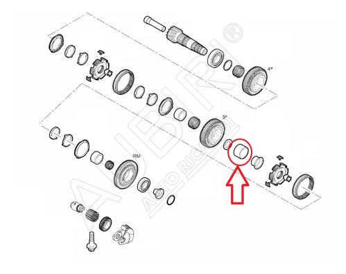 Getriebewellengehäuse Fiat Ducato ab 2021 2.2D, Doblo 2010-2022