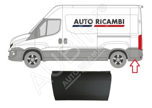 Rammschutzleiste Iveco Daily ab 2014 links/rechts, hinter dem Hinterrad