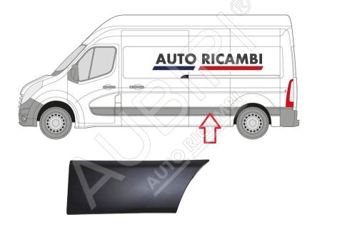 Rammschutzleiste Renault Master ab 2010 links, hinter der Schiebetür