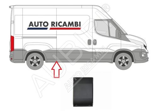 Rammschutzleiste Iveco Daily ab 2014 rechts, vor dem Hinterrad