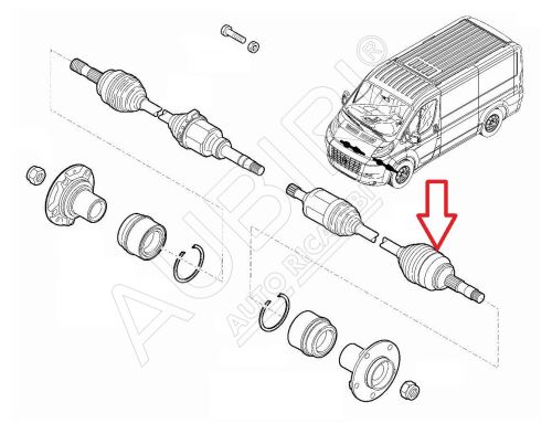 Antriebswelle Fiat Ducato ab 2021 2.2D links - M35