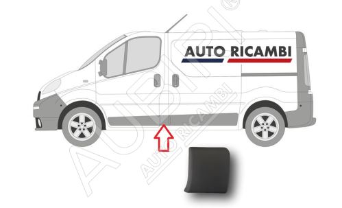 Rammschutzleiste Renault Trafic ab 2001 links, hinter der Haustür, B-Säule