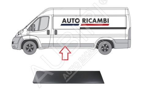 Rammschutzleiste Fiat Ducato ab 2006 links, mitten drin