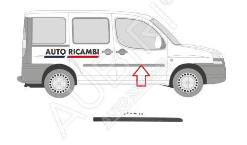 Rammschutzleiste Fiat Doblo 2000-2005 rechts, Haustür