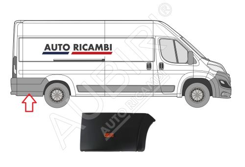 Rammschutzleiste Fiat Ducato ab 2014 rechts, hinter dem Hinterrad breit