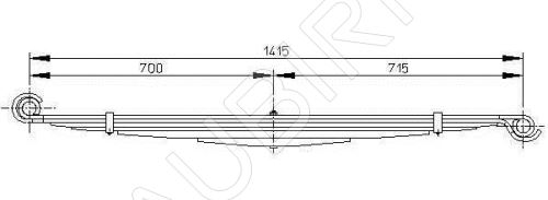 Blattfeder Iveco Daily ab 2000 65C/70C hinten 7-Blatt