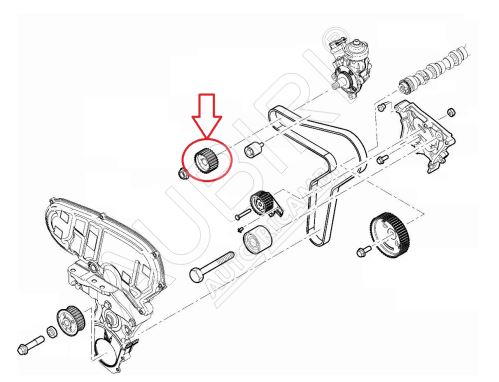 Einspritzpumpenrad Fiat Ducato ab 2021 2.2D, Doblo ab 2016 1.6D