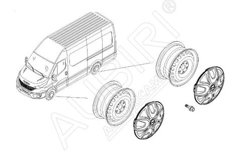 Radkappe Iveco Daily ab 2019 35S-70C