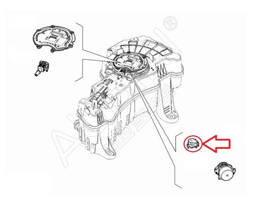 ADBlue-Tanksensor Fiat Ducato ab 2018, Doblo, Fiorino ab 2016