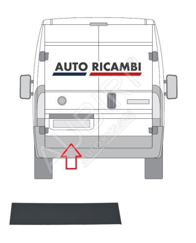 Rammschutzleiste Fiat Ducato ab 2006 Hecktür, links, grau