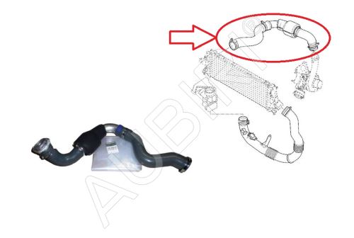 Ladeluftschlauch Renault Trafic 2006-2014 2.5 dCi vom Turbolader zum Ladeluftkühler,