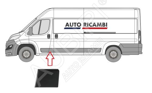 Rammschutzleiste Fiat Ducato ab 2014 links, hinter der Haustür, B-Säule