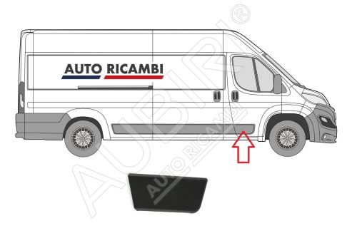 Rammschutzleiste Fiat Ducato ab 2014 rechts, Haustür, Schwarz