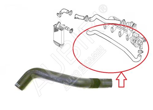 Ladeluftschlauch Fiat Ducato 2002-2006 2.2 vom Turbolader zum Ladeluftkühler