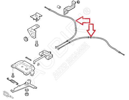 Handbremsseil Fiat Ducato ab 2023 hinten