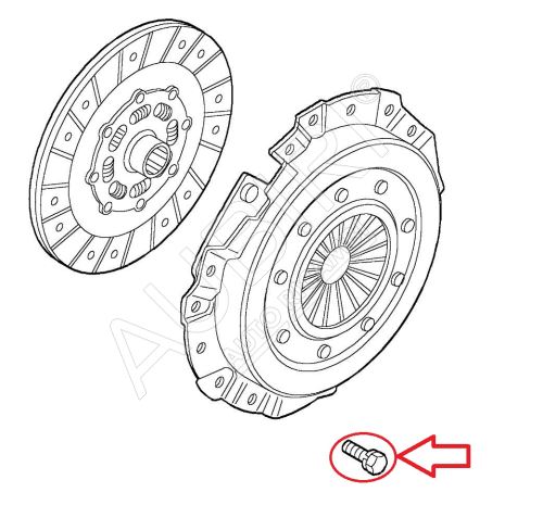 Schraube für die Kupplung Fiat Ducato ab 2021 2.2D