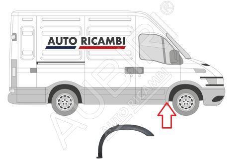 Rammschutzleiste Iveco Daily 2000-2006 35S/35C/50C rechts, Kotflügelleiste