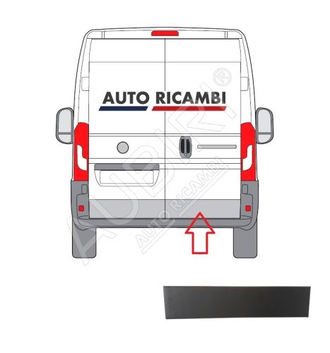 Rammschutzleiste Fiat Ducato ab 2014 Hecktür, rechts, Schwarz