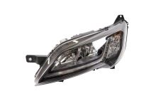 Scheinwerfer vorne Fiat Ducato ab 2014 links schwarzer Rahmen H7+H7, LED mit Steuergerät