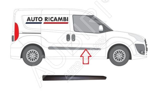 Rammschutzleiste Fiat Doblo 2010-2023 rechts, Haustür