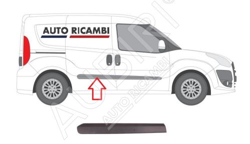 Rammschutzleiste Fiat Doblo ab 2010 rechts, Hecktür