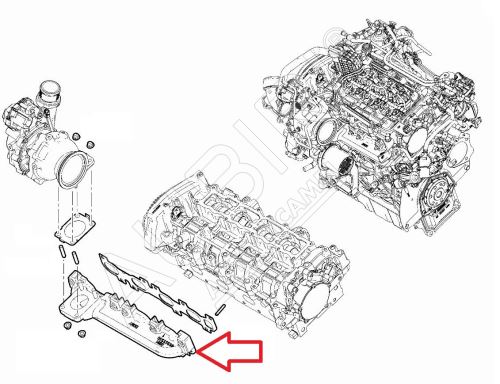 Auspuffkrümmer Fiat Ducato ab 2021 2.2D