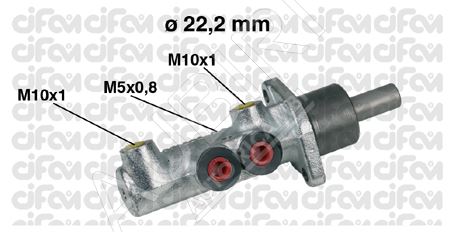 Hauptbremszylinder Fiat Doblo 2000-2005 mit ABS, 22 mm