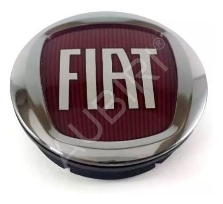 Radnabendeckel für Alufelge Fiat Doblo ab 2005, Fiorino ab 2007 Mitte, rot