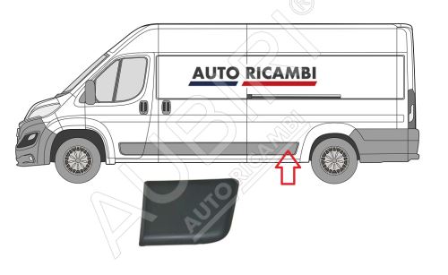 Rammschutzleiste Fiat Ducato ab 2014 links vor dem Hinterrad