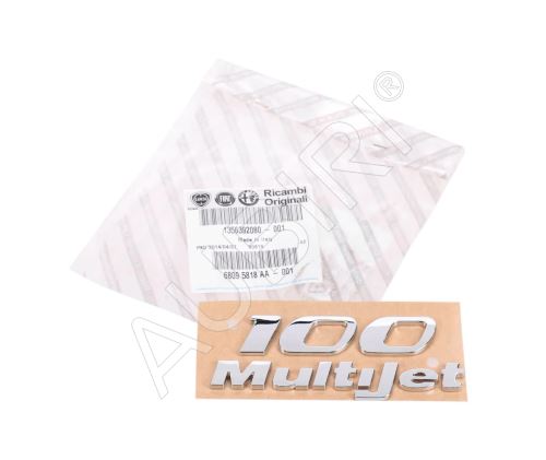 Schriftzug, Emblem "100 Multijet" Fiat Ducato 250