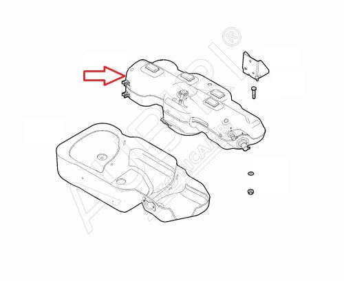 ADBlue-Tank Fiat Doblo 2015-2022