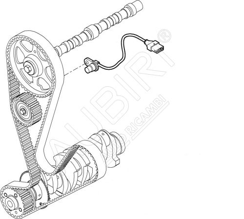 Nockenwellenpositionssensor Fiat Ducato 244 2.3 zur Motornummer 144641